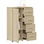 Voir la diapositive 4 : VIDAXL Buffet chene sonoma 60x31x84 cm bois d'ingenierie