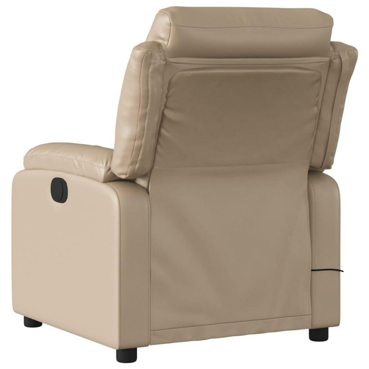 VIDAXL Fauteuil de massage inclinable Cappuccino Similicuir