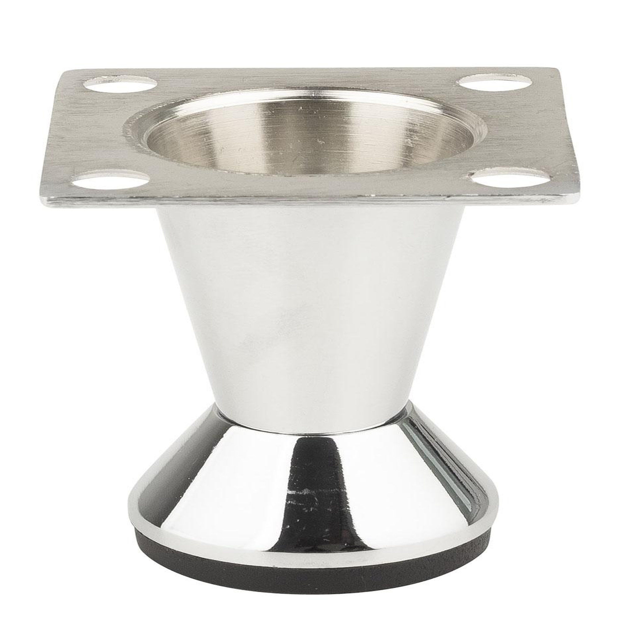CENTRALE BRICO Pied de meuble fs002 50 mm réglable chrome brillant