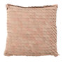 Voir la diapositive 1 : Paris Prix Coussin Déco en Cuir  Écailles  45x45cm Rose