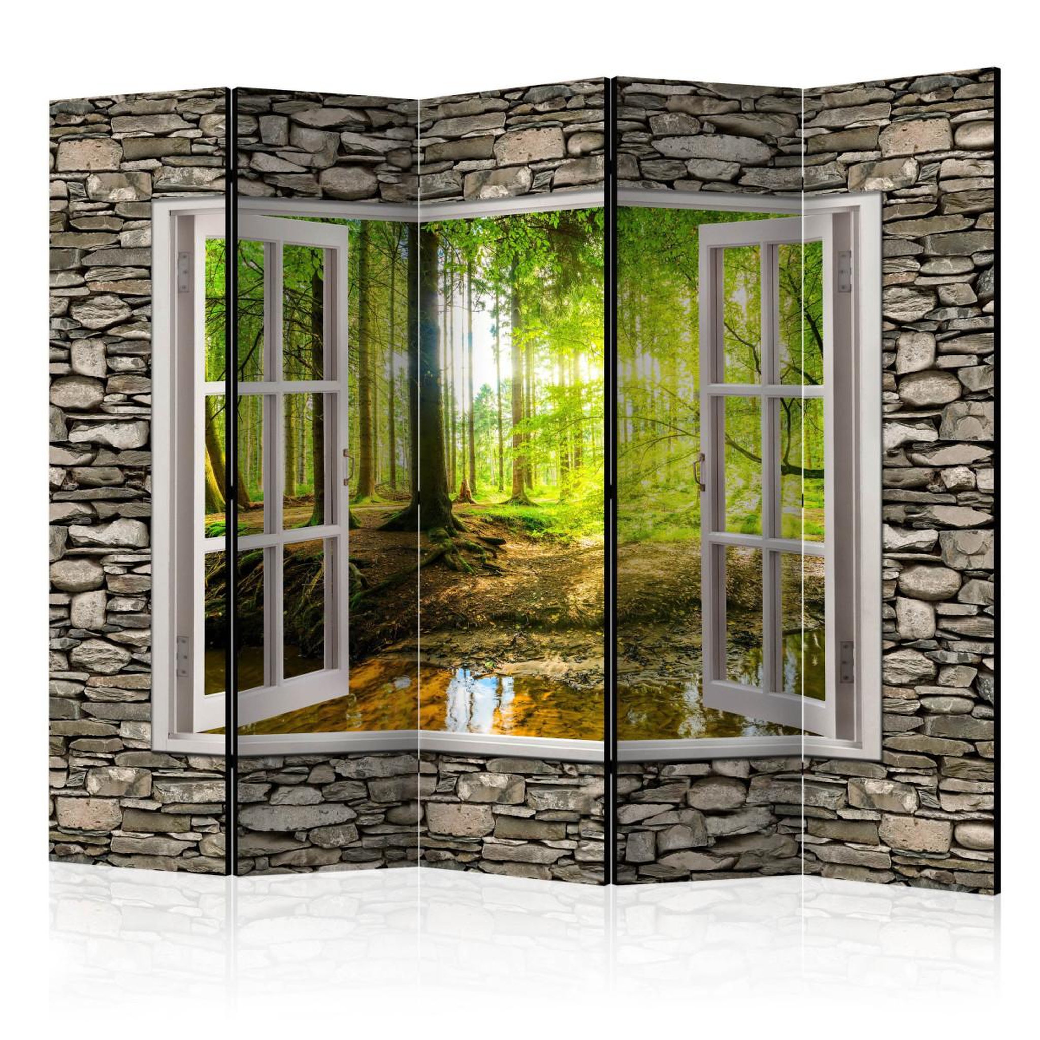 Paris Prix Paravent 5 volets  morning forest  172x225cm