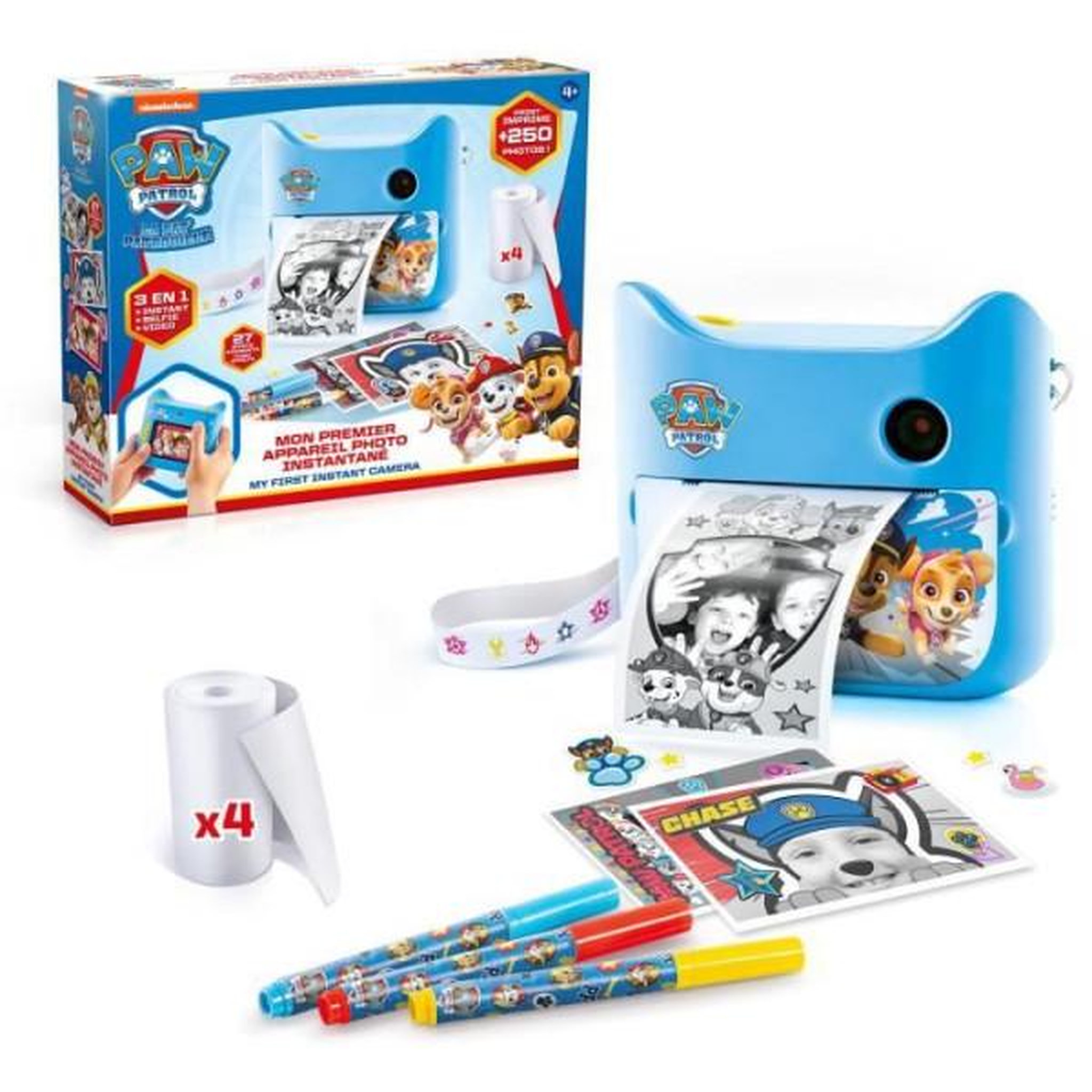 Canal Toys Appareil Photo Instantané Pat'Patrouille - Canal Toys - PPC 037 - Imprime plus de 250 photos