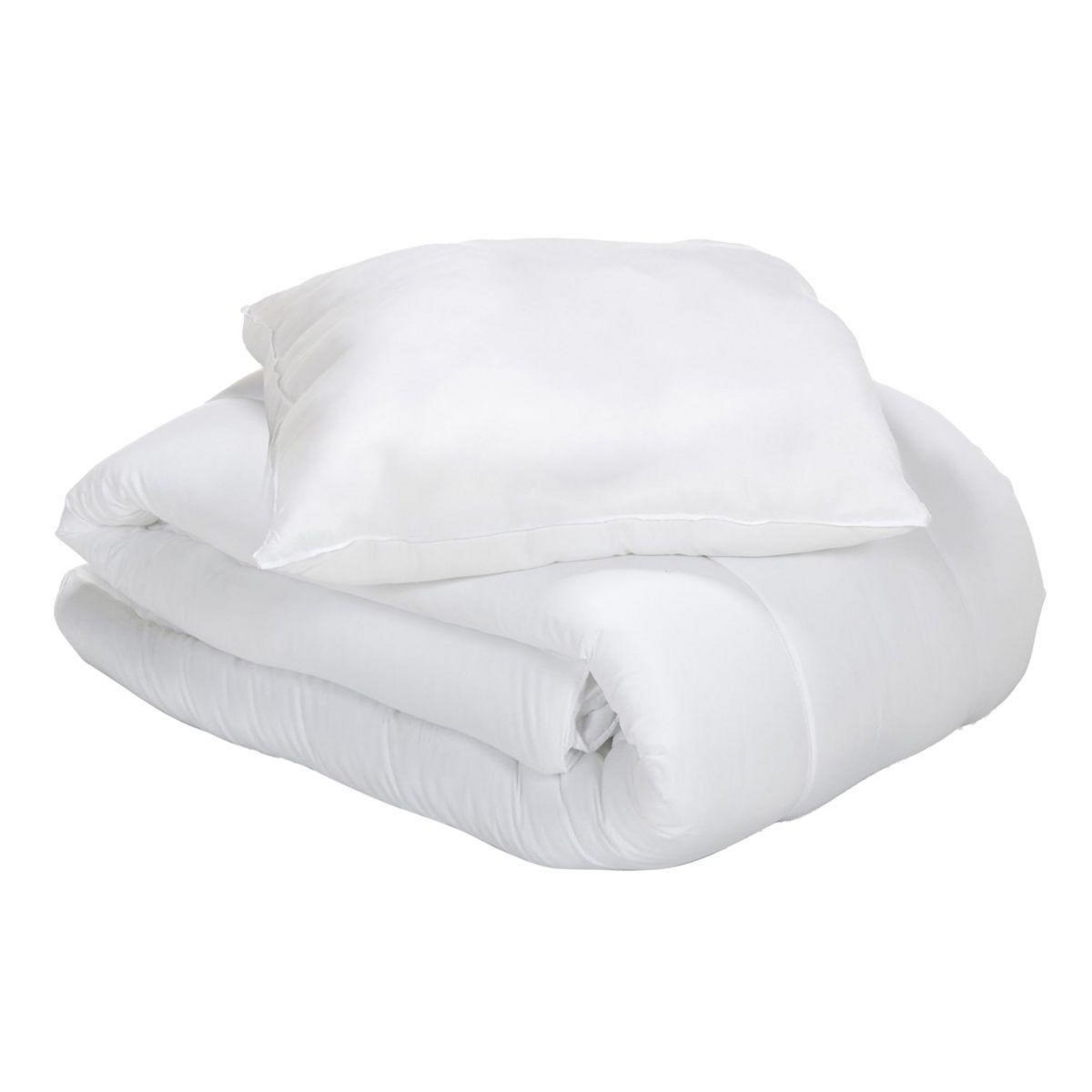 BLANREVE Pack Couette légère + Oreiller(s) RENTRÉE 200 g/m²