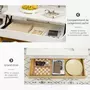 HOMCOM Table basse relevable - tiroir, coffre de rangement - dim. 100L x 50l x 49H cm - blanc aspect bois clair