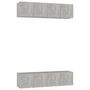 Voir la diapositive 2 : VIDAXL Meubles TV 4 pcs Gris beton 60x30x30 cm Bois d'ingenierie