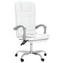 Voir la diapositive 2 : VIDAXL Fauteuil de massage inclinable de bureau Blanc Similicuir