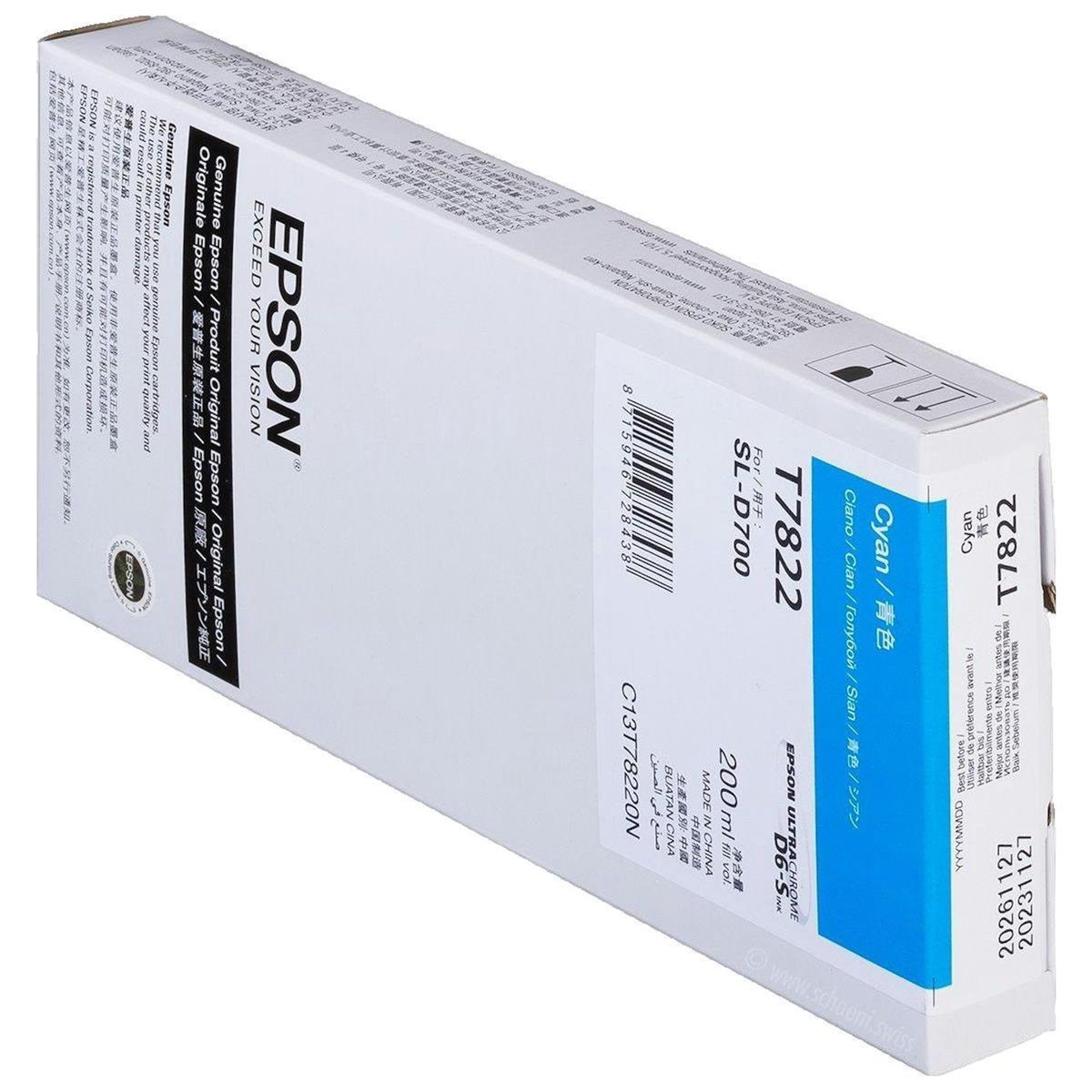 Epson Cartouche d'encre Epson T7822 Cyan