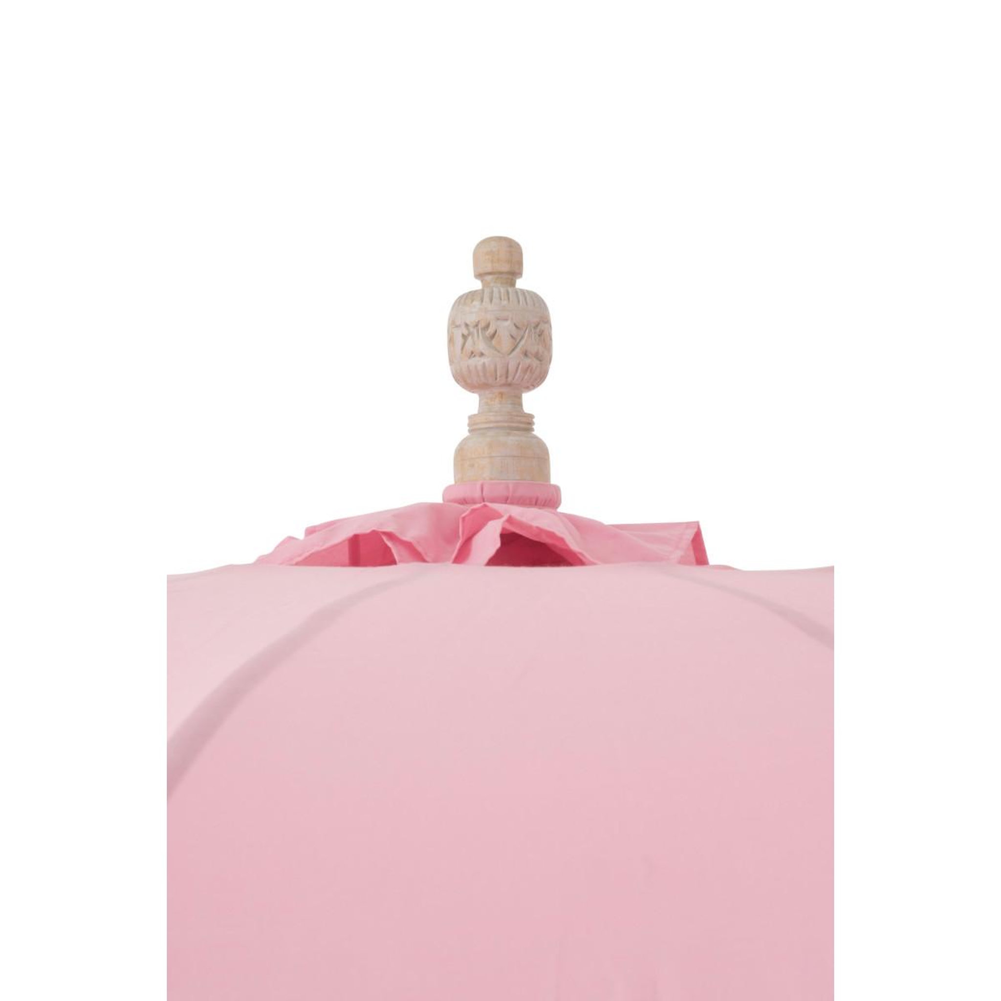 Voir la diapositive 4 : J-LINE Parasol rond à franges  bobbi  200cm rose