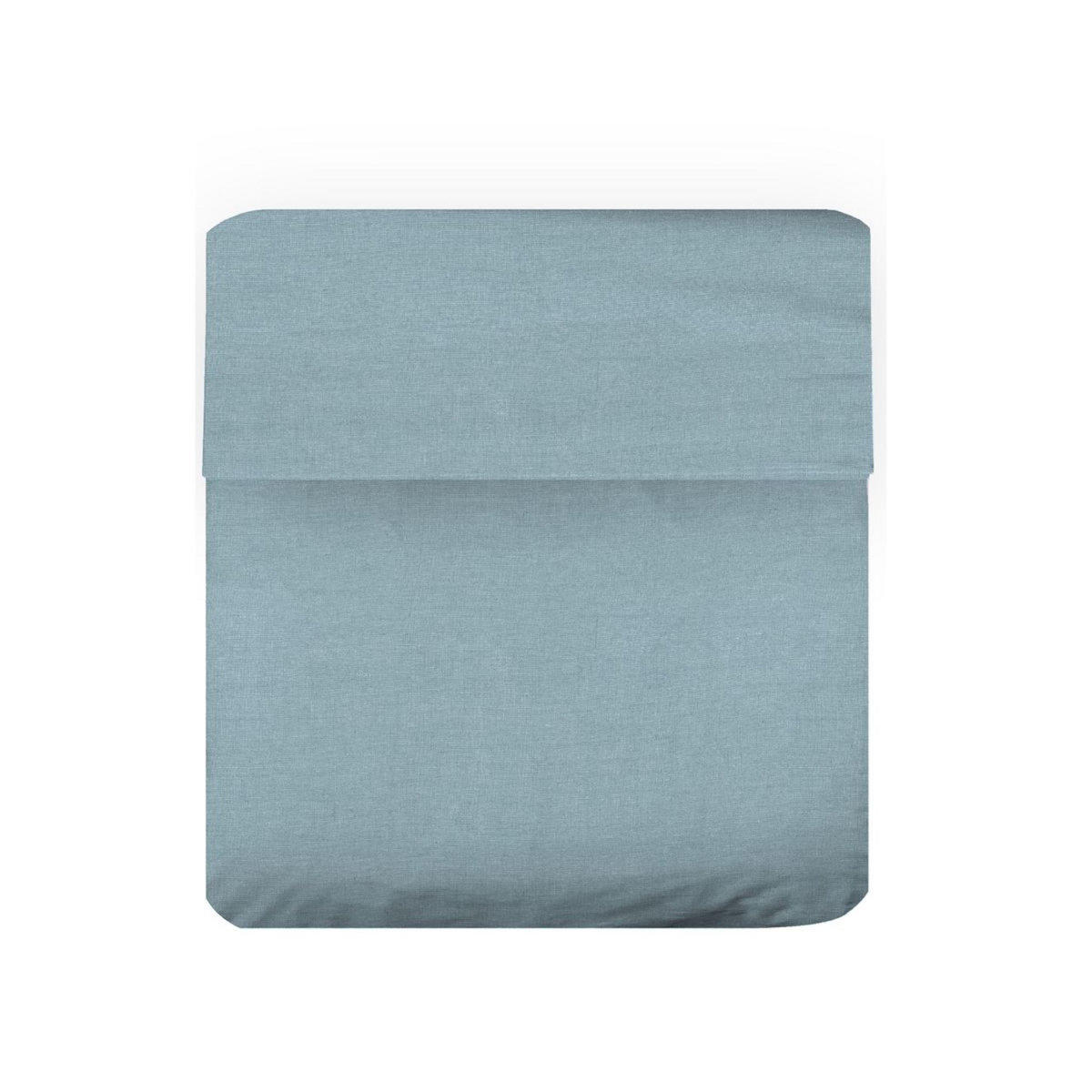 Drap plat uni en coton-lin 