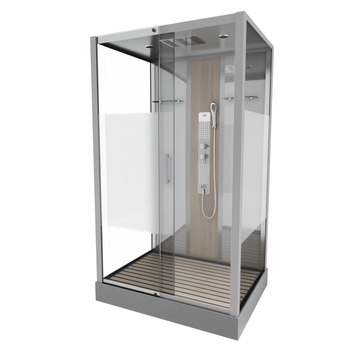 Aurlane Cabine de douche hydromassante Fuzzy Rectangulaire - 115 x 90