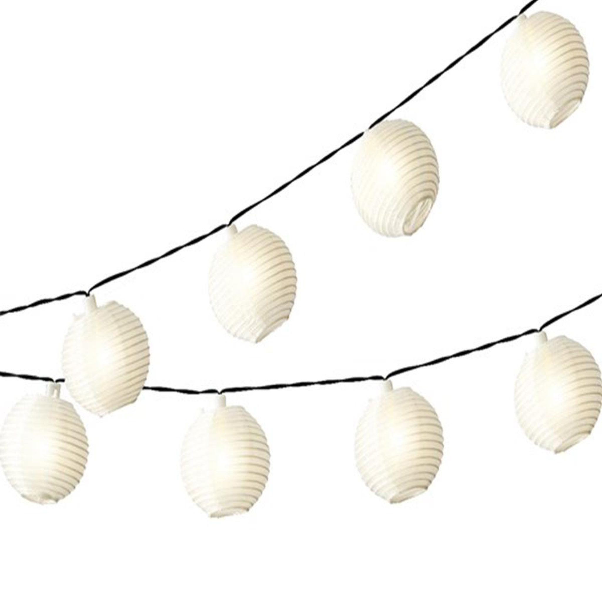 Voir la diapositive 1 : JARDIDECO Guirlande solaire lanternes chinoises 10 Led