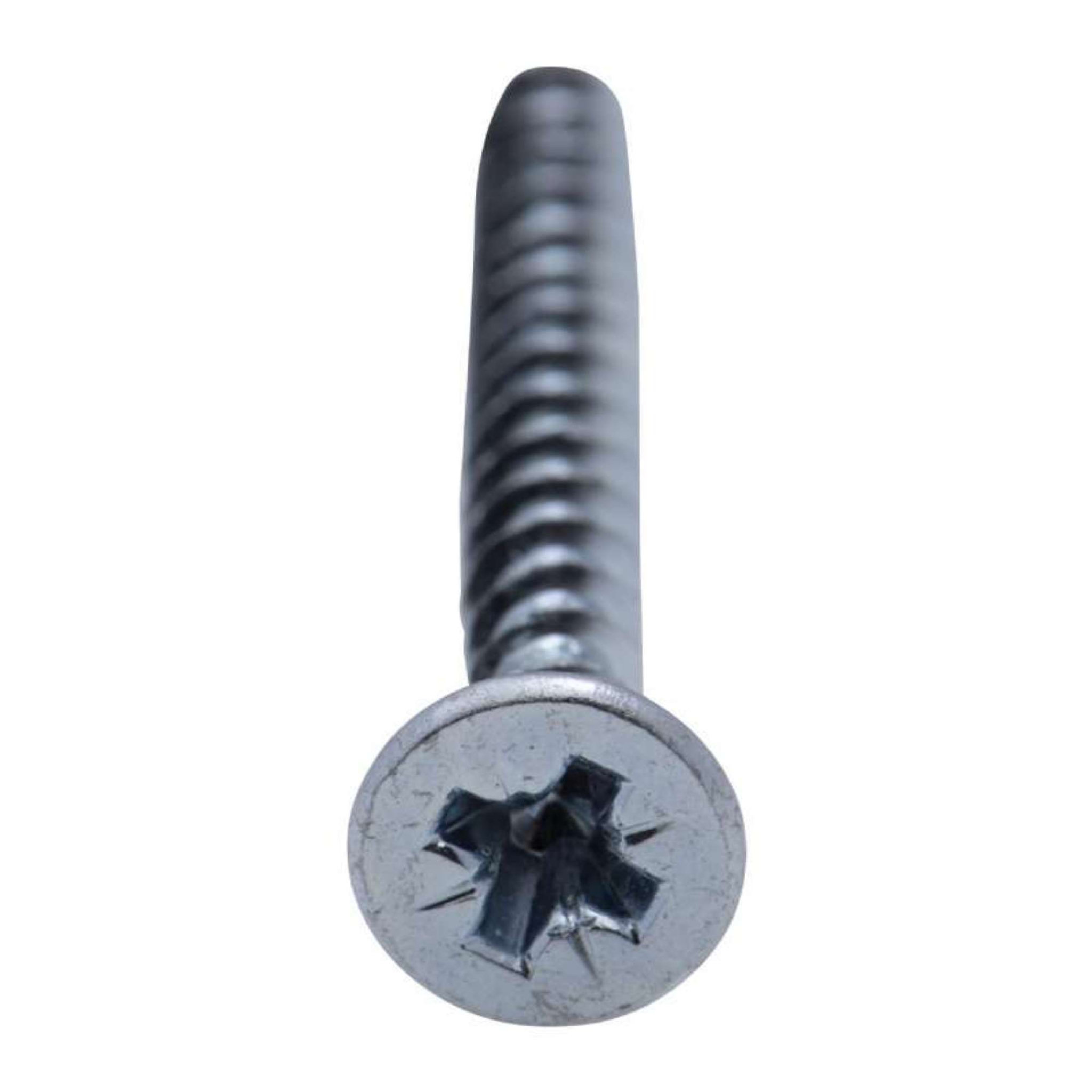 Voir la diapositive 2 :  Vis à bois tête fraisée PZ zinguée Vissal filet total 4x40 mm  x15 vis