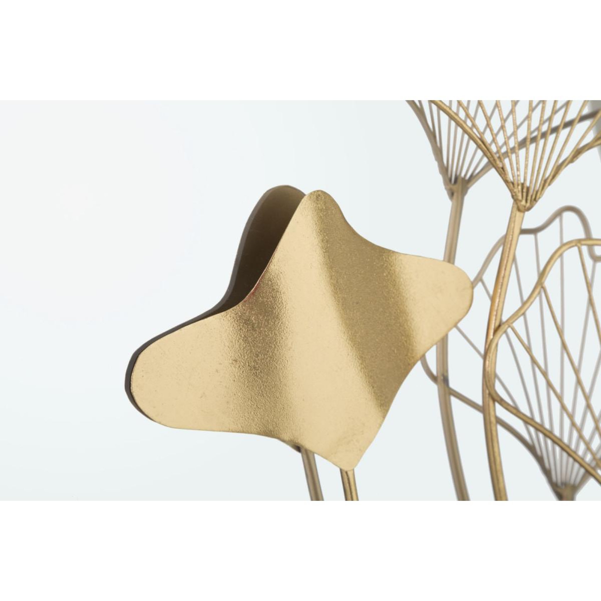 Voir la diapositive 3 : Paris Prix Miroir Mural Design  Flora  75cm Or