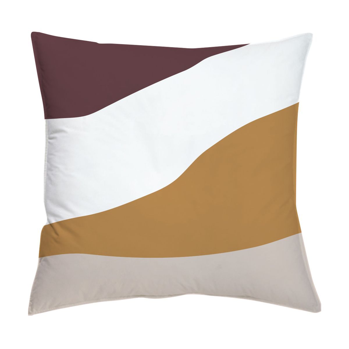 Coussin déco déhoussable en coton ABSTRAIT 