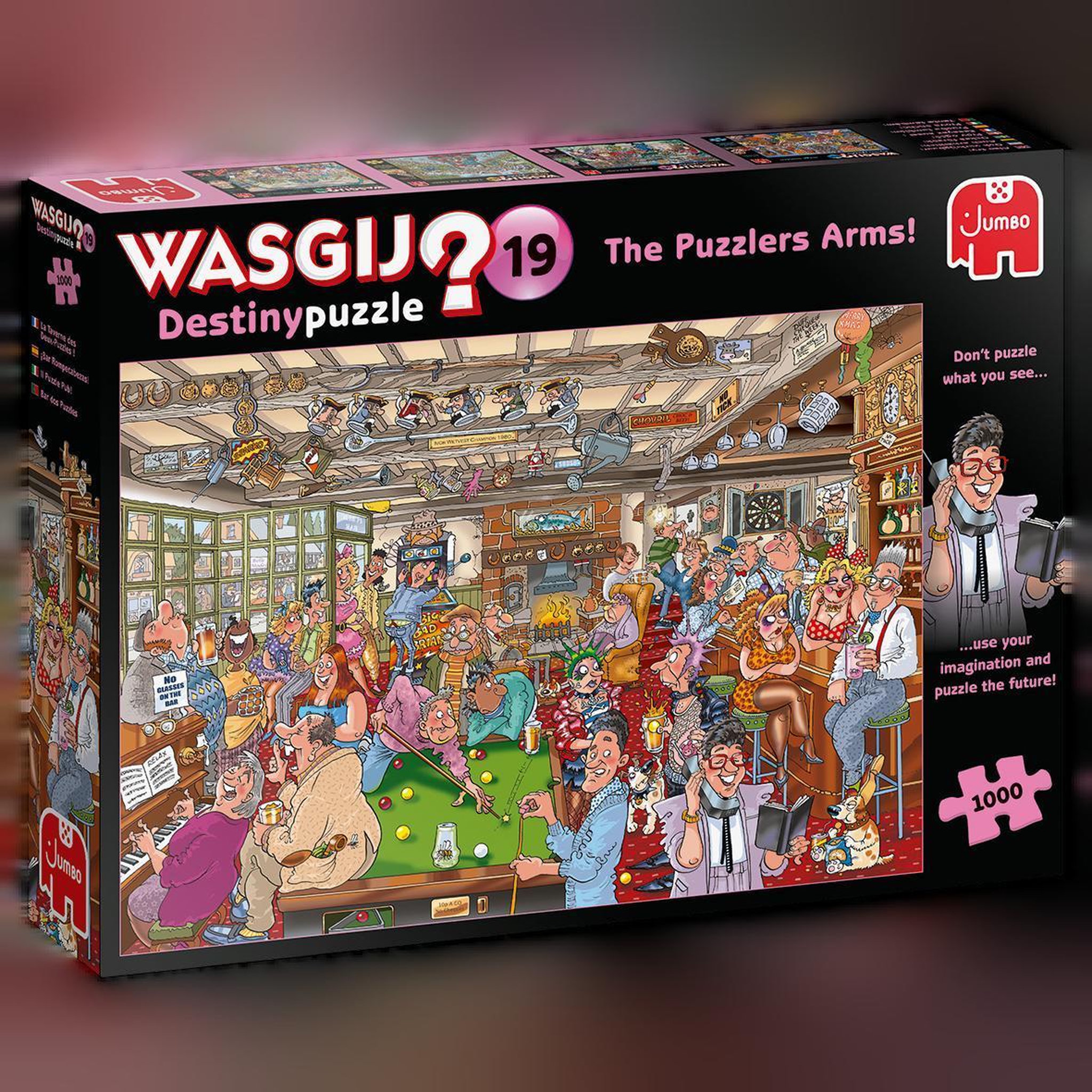 Voir la diapositive 2 : DISET Puzzle 1000 pièces Wasgij Destiny 19 – Puzzle humour adulte – La taverne des 2 puzzles – Diset