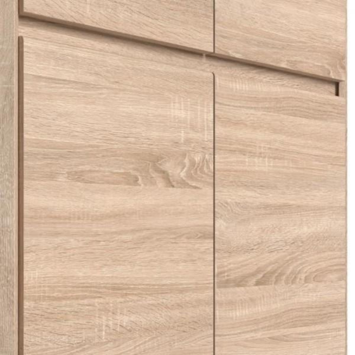 MARKET24 ACADEMICA Armoire d'angle - Décor chene sonoma - Contemporain - Chambre - L 80,5 cm