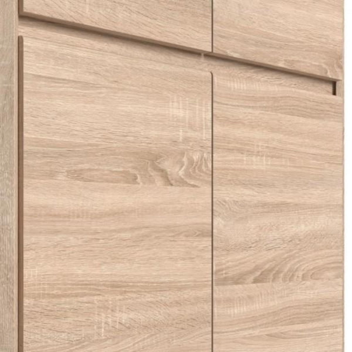 MARKET24 ACADEMICA Armoire d'angle - Décor chene sonoma - Contemporain - Chambre - L 80,5 cm