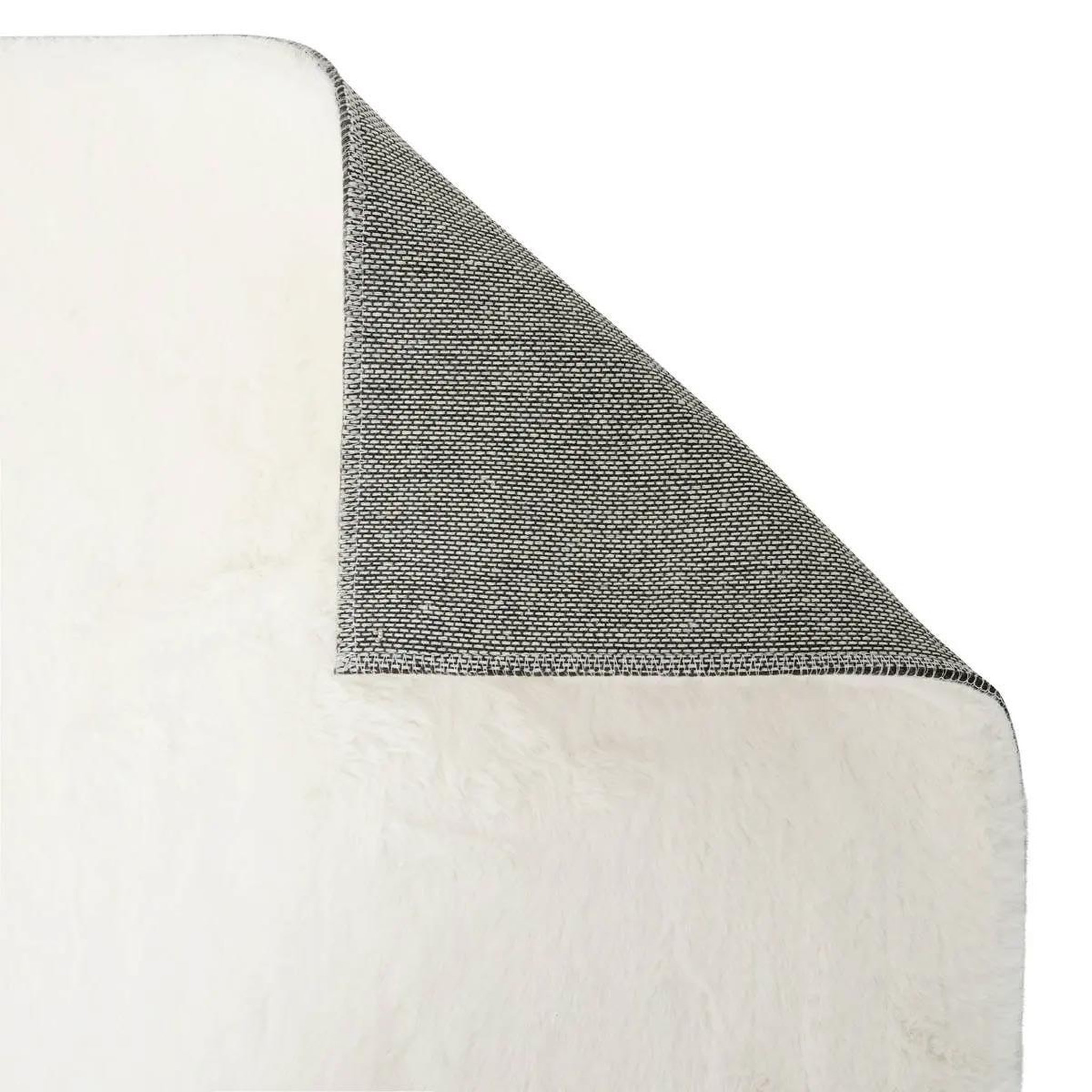 Voir la diapositive 2 : ATMOSPHERA Tapis imitation fourrure  couka  120x170cm blanc