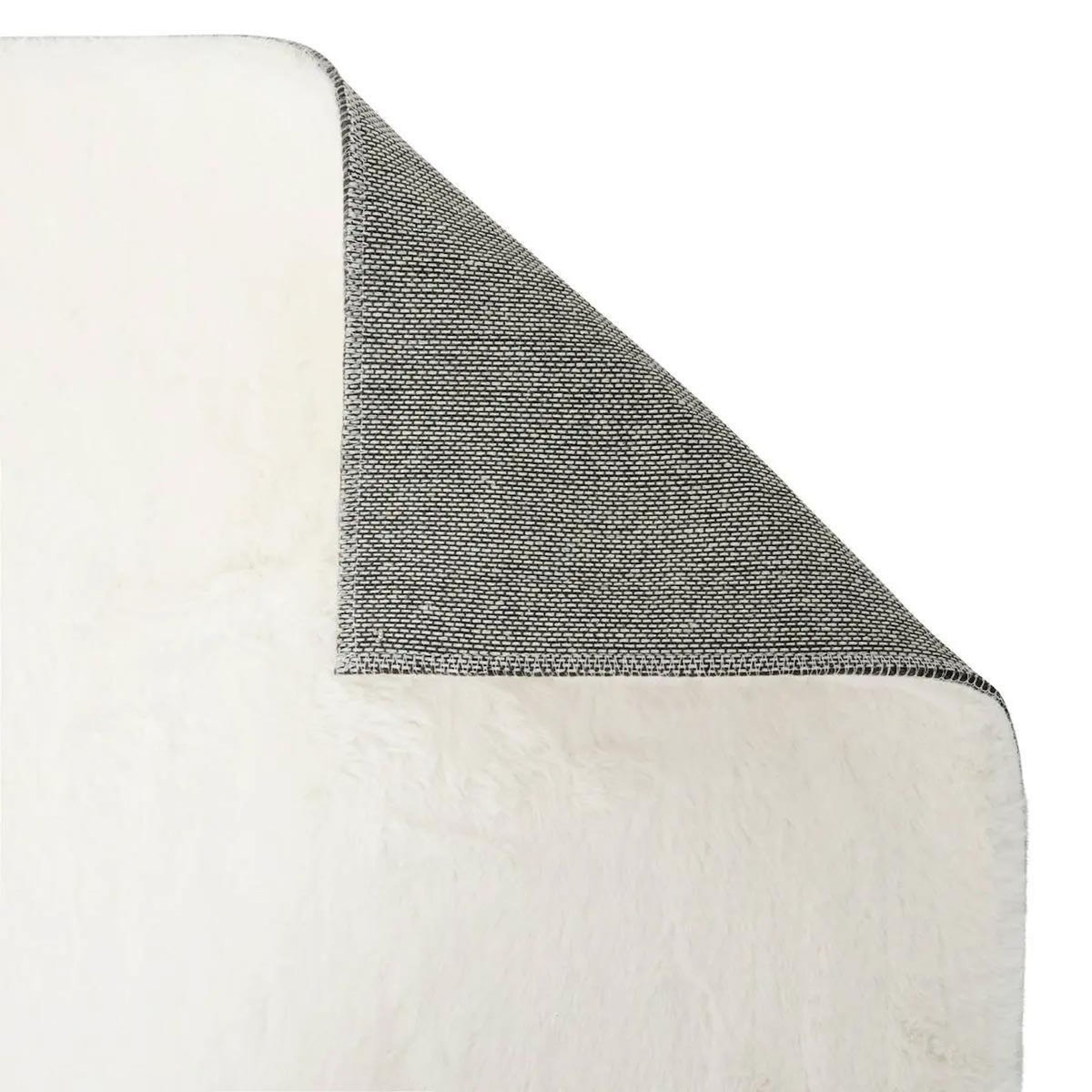 ATMOSPHERA Tapis Imitation Fourrure  Couka  120x170cm Blanc