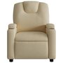Voir la diapositive 3 : VIDAXL Fauteuil inclinable Crème Tissu