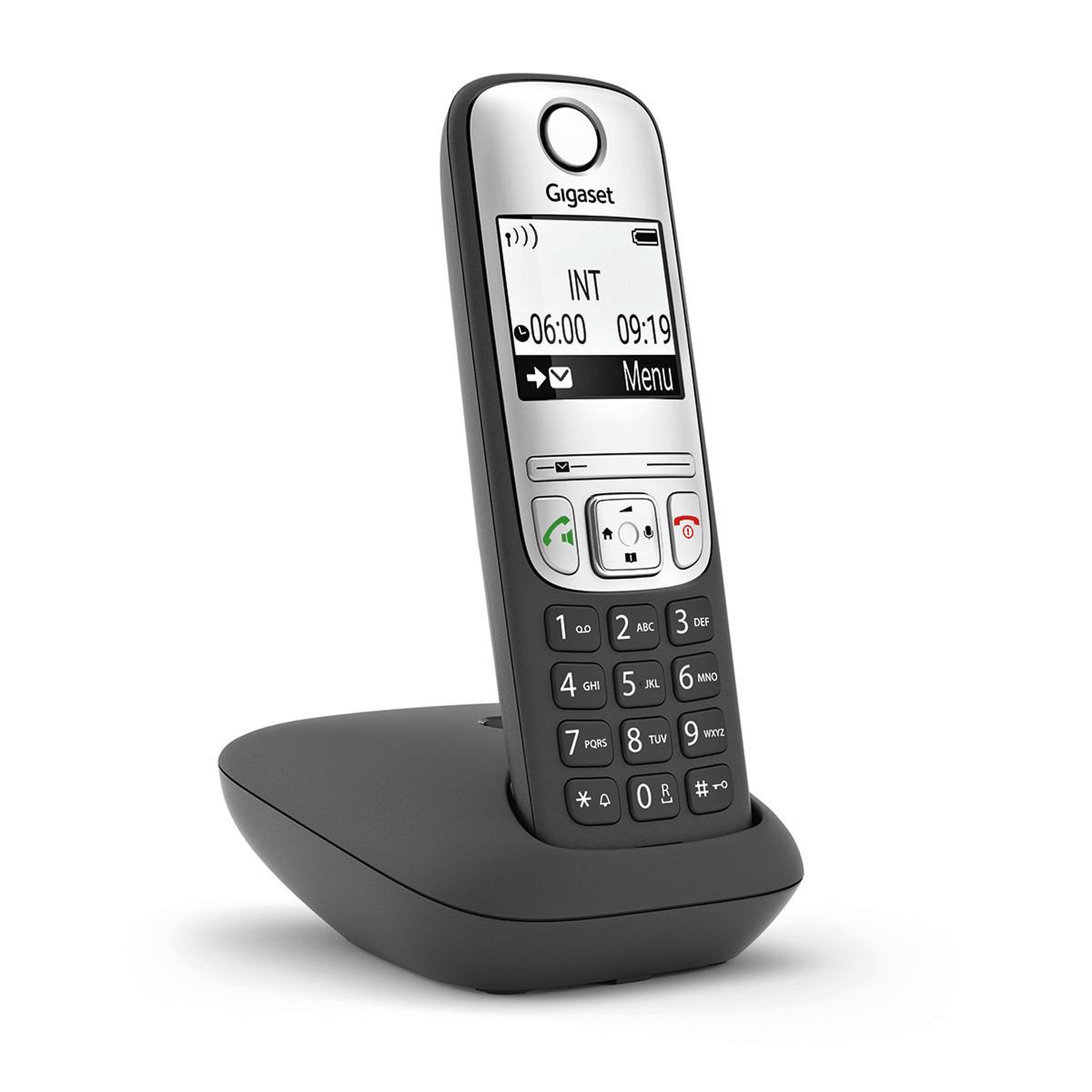 Voir la diapositive 2 : GIGASET Téléphone analogique Gigaset A690 Noir Argent