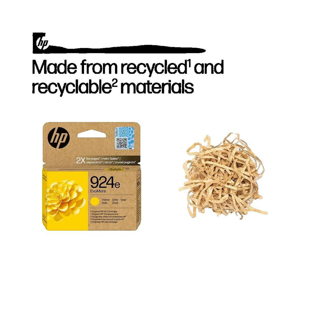 HP Cartouche d'encre HP 924e EvoMore Jaune