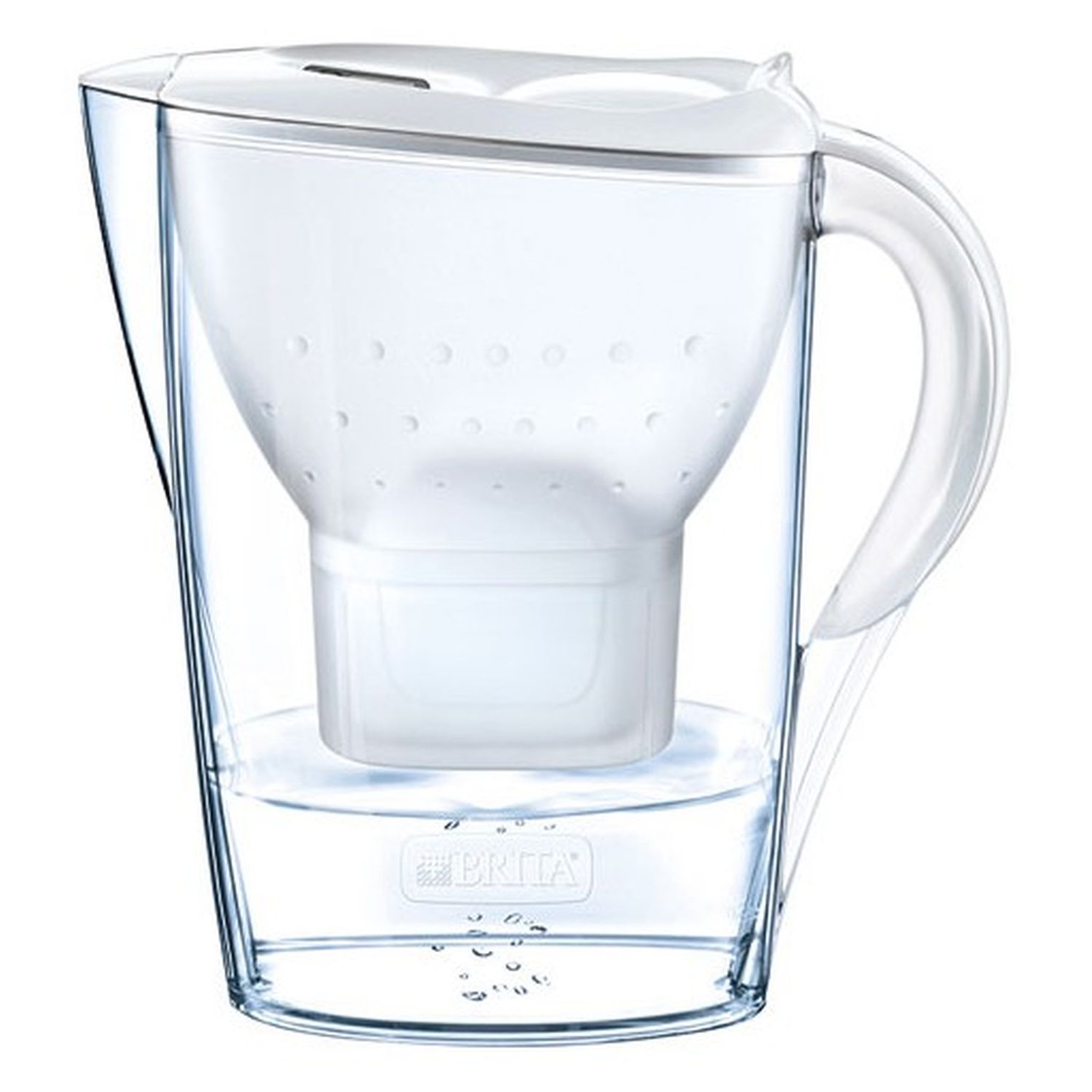 Voir la diapositive 1 : BRITA Carafe MARELLA blanche + 4 cartouches 