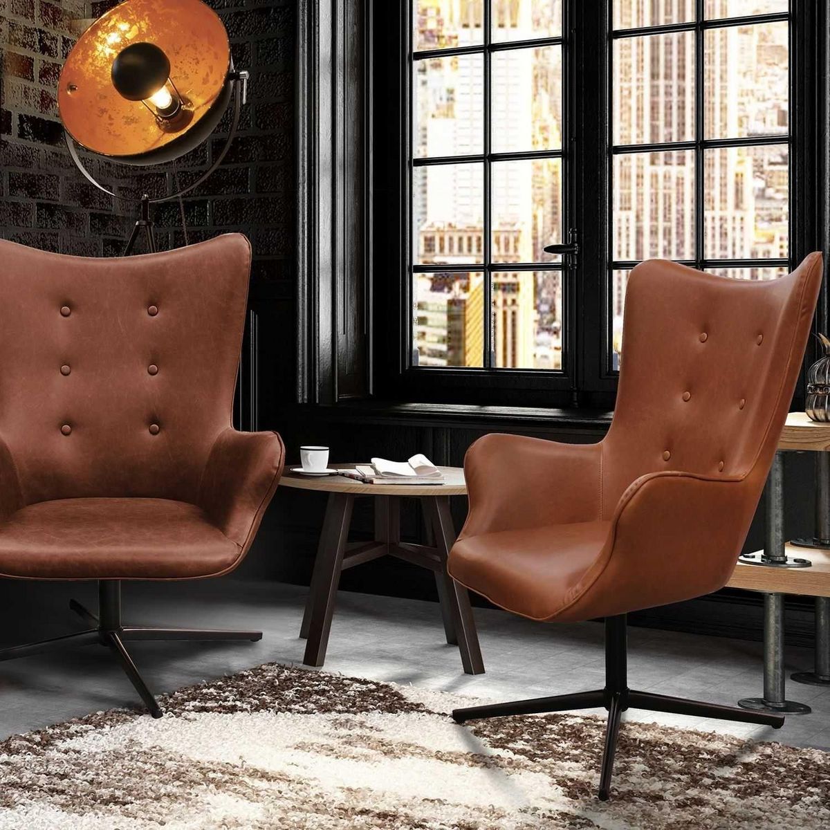 The Home Deco Factory Fauteuil pivotant Helsinki