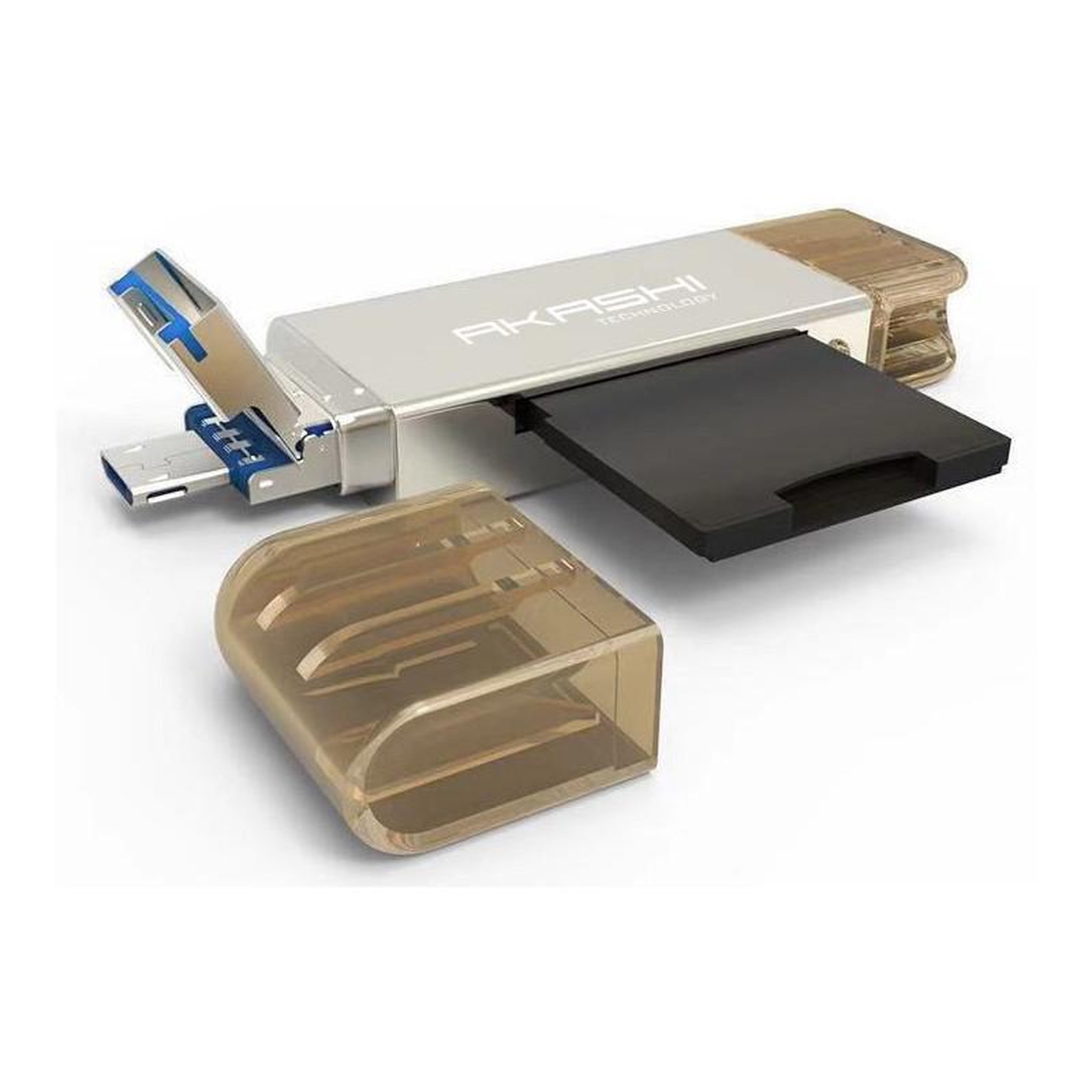 Voir la diapositive 4 : Akashi Lecteur carte SD / Micro SD 3 en 1 AKASHI ALTSDREADER 3 IN 1