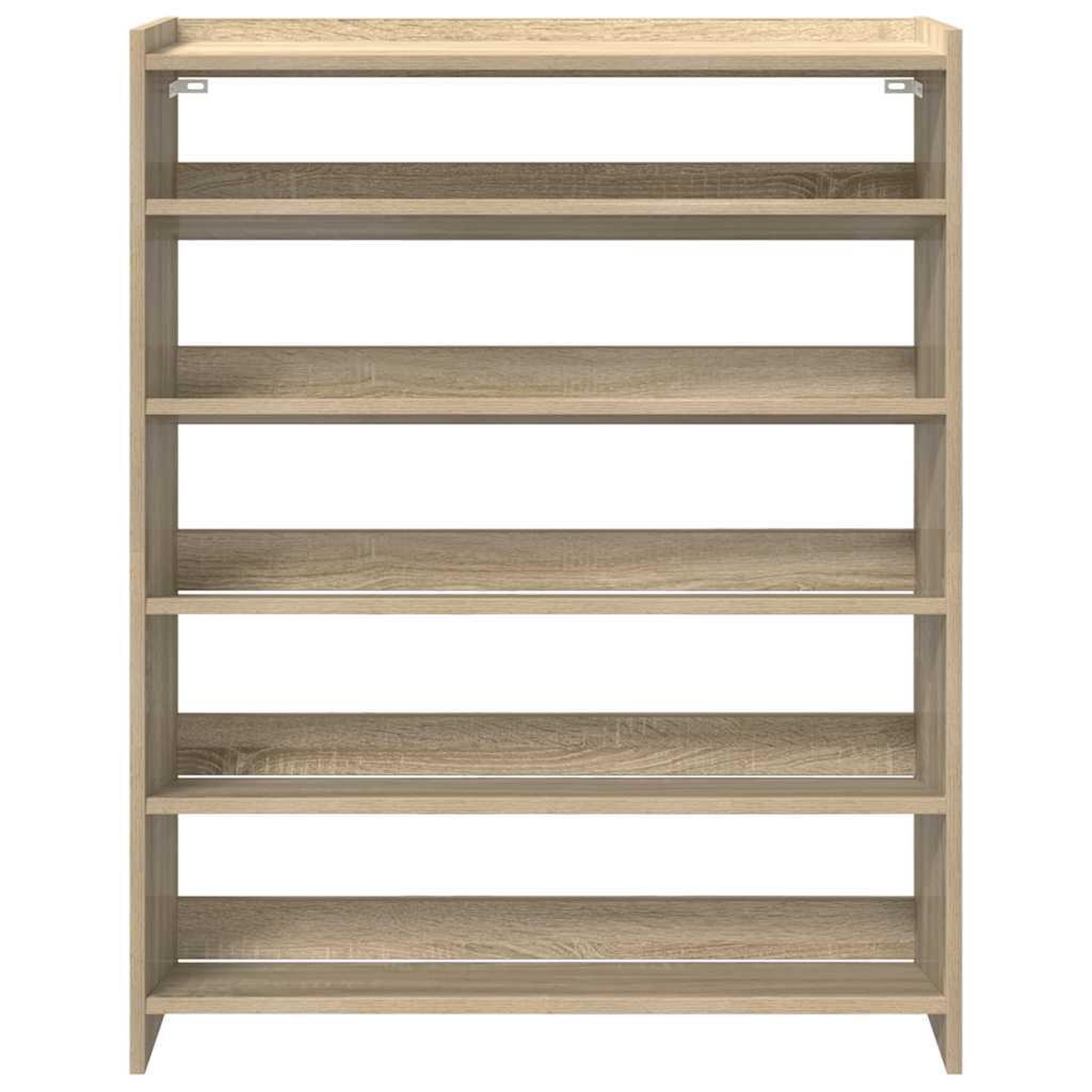 Voir la diapositive 4 : VIDAXL Etagere a chaussures chene sonoma 80x25x100cm bois d'ingenierie