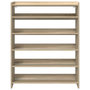 Voir la diapositive 4 : VIDAXL Etagere a chaussures chene sonoma 80x25x100cm bois d'ingenierie