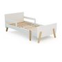 Voir la diapositive 2 : WEBABY Lit enfant extensible en bois 80x140-165-190 PIRATE - Blanc