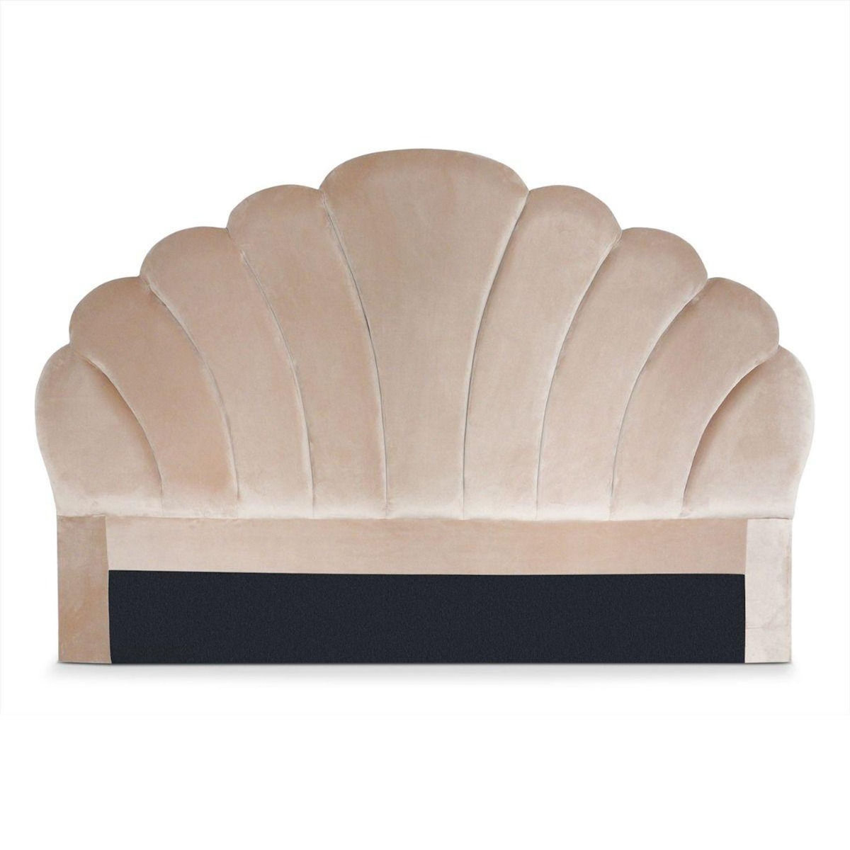 Paris Prix Tête de Lit en Velours  Shelly  160cm Taupe