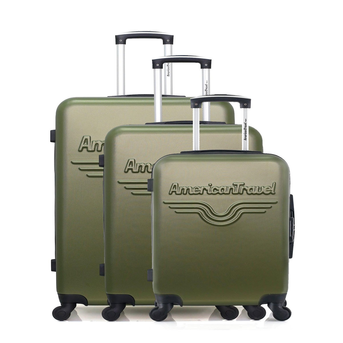 AMERICAN TRAVEL AMERICAN TRAVEL - Set de 3 Valises CHELSEA 75 cm 4 Roues