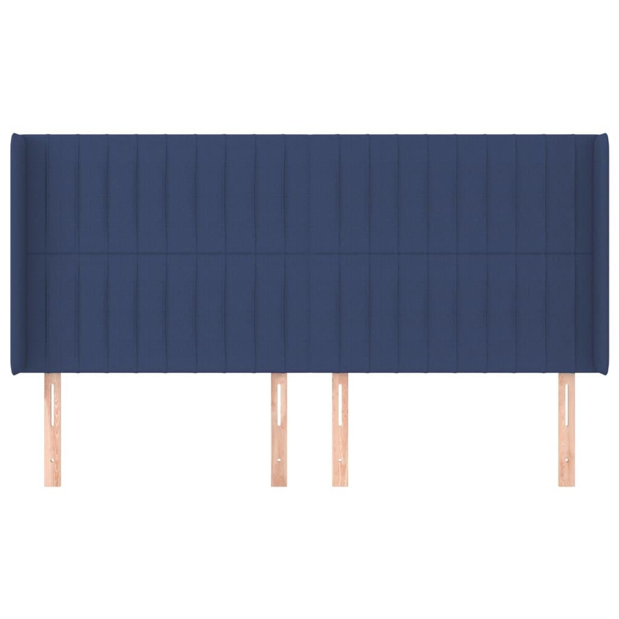 Voir la diapositive 3 : VIDAXL Tete de lit avec oreilles Bleu 203x16x118/128 cm Tissu