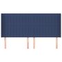 Voir la diapositive 3 : VIDAXL Tete de lit avec oreilles Bleu 203x16x118/128 cm Tissu