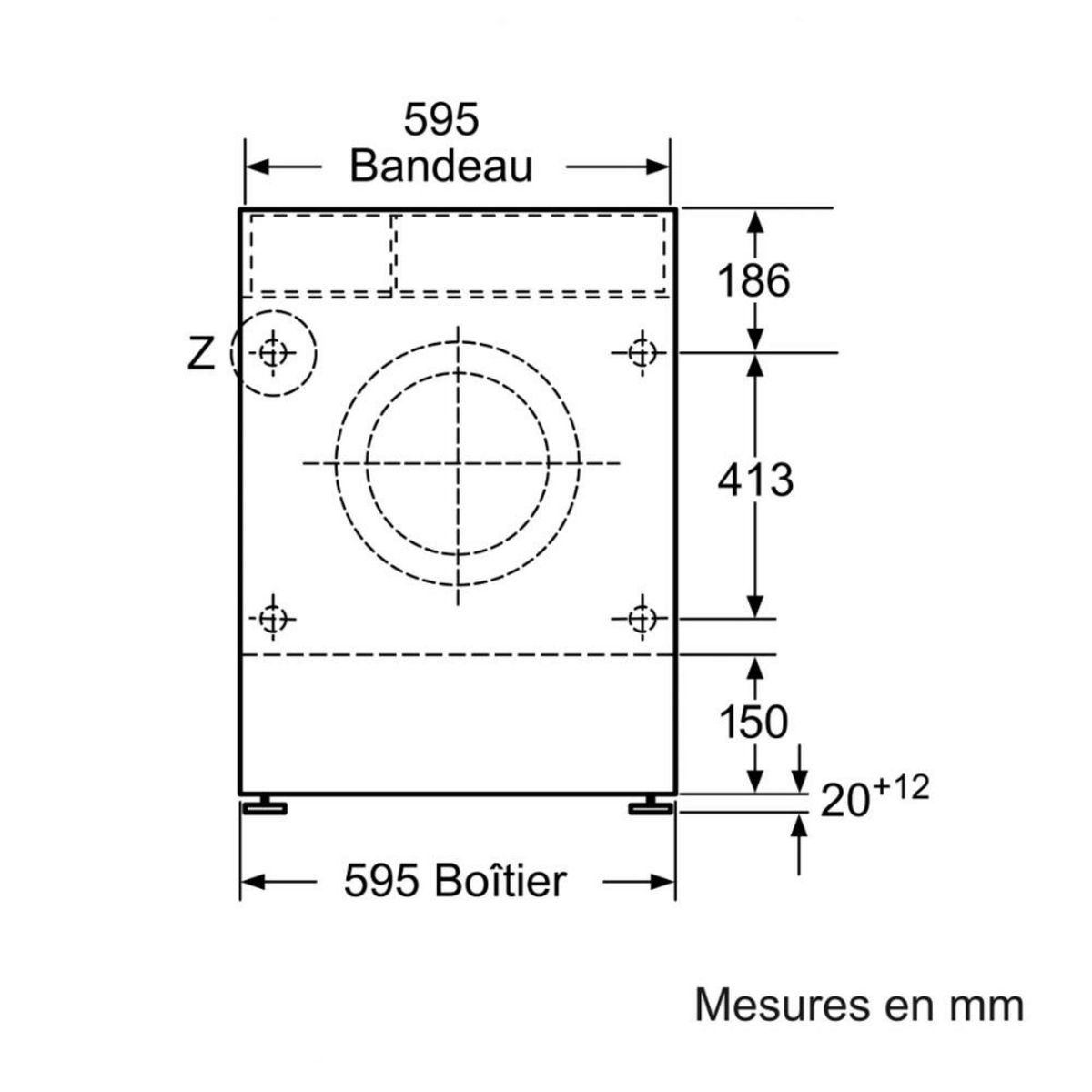 Siemens Lave-linge séchant intégrable 7/4kg 1400 tours/min - WK14D543FR