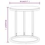 Voir la diapositive 6 : VIDAXL Table d'appoint Dore et noir 45 cm Verre trempe