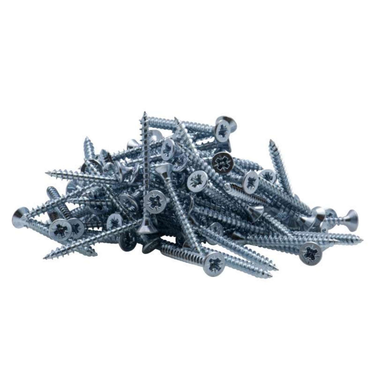  Vis à bois tête fraisée PZ zinguée Vissal filet total 4x50 mm  x100 vis