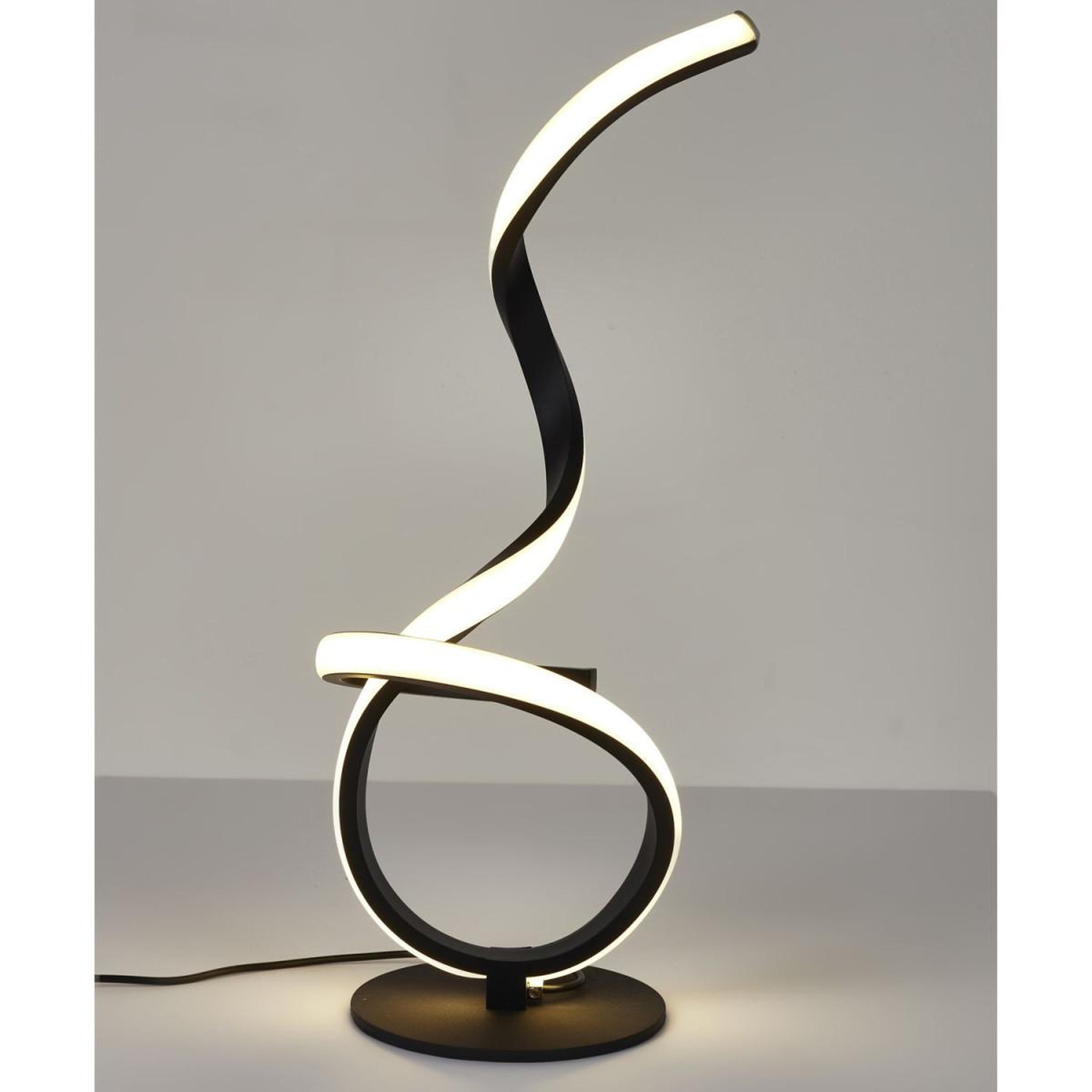 Voir la diapositive 4 : The Home Deco Factory Lampe à poser à led design  lounge  46cm noir