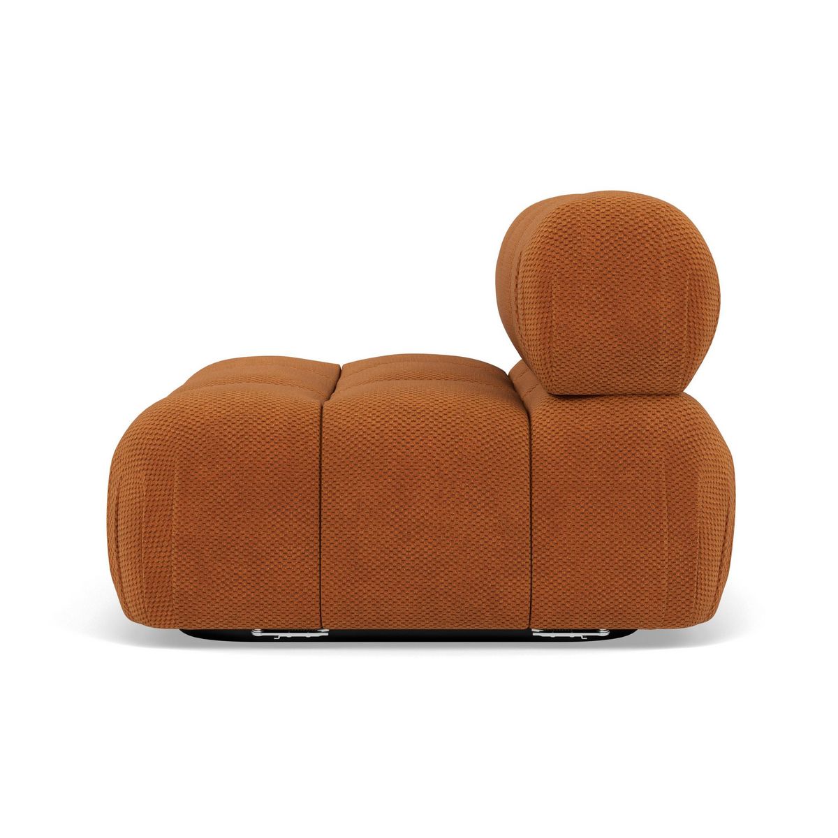 LISA DESIGN Ruby - module d'assise sans accoudoirs en velours texturé