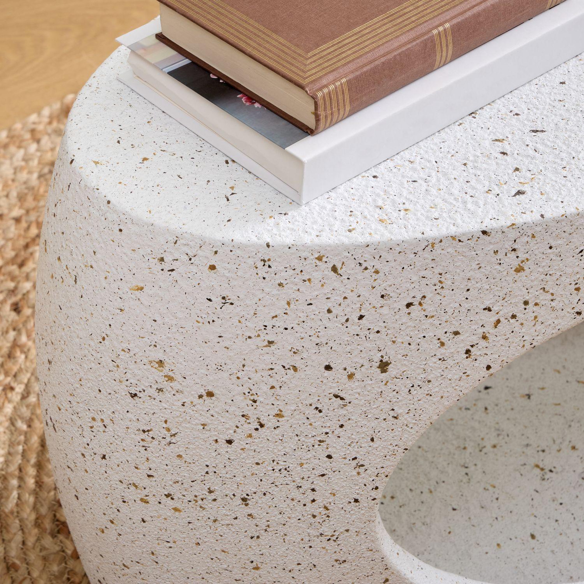 Voir la diapositive 6 : ATMOSPHERA Table basse narlon - blanc
