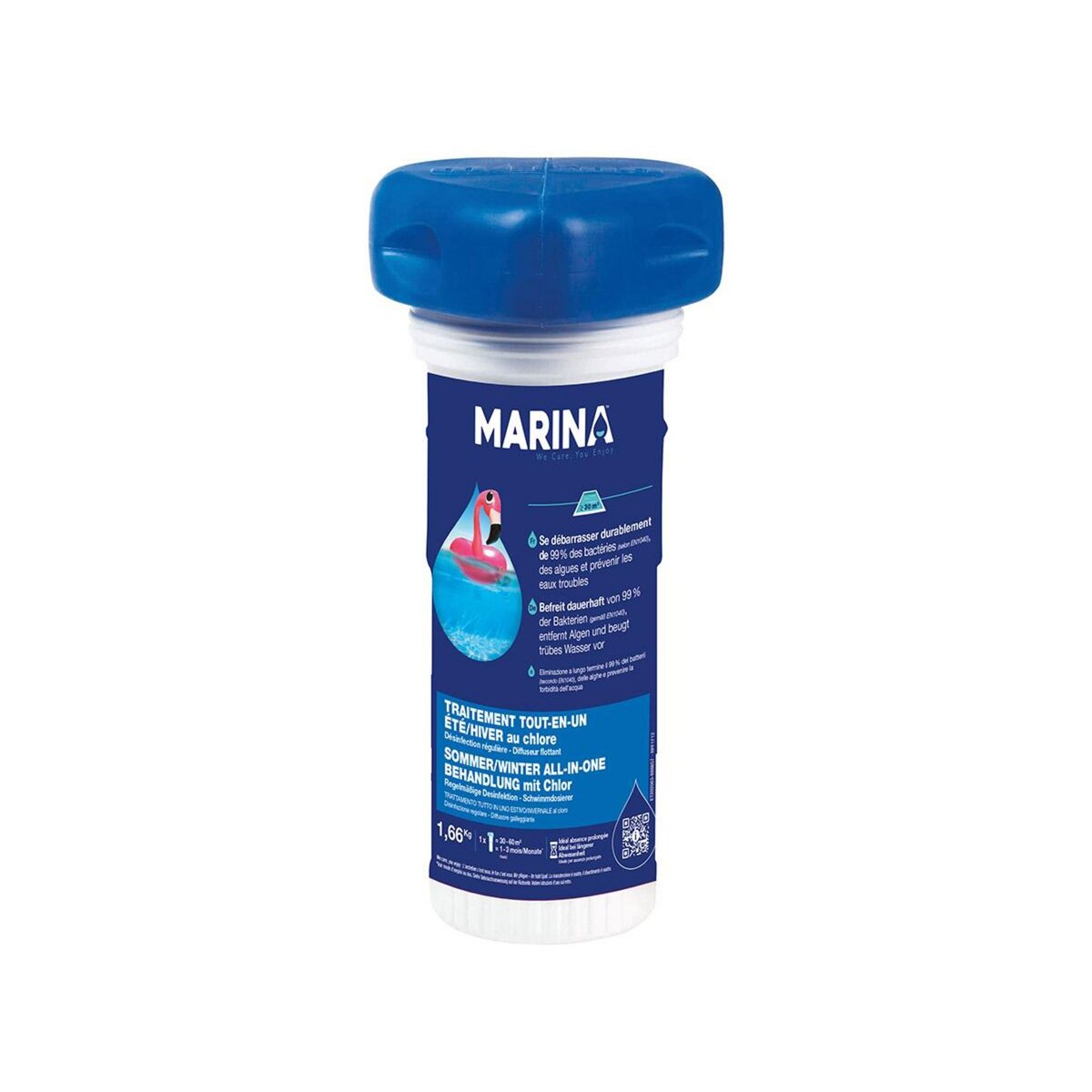 MARINA Traitement tout-en-un au chlore en diffuseur flottant 1 à 3 mois pour 30 à 60 m³ - Marina