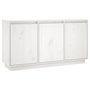 Voir la diapositive 2 : VIDAXL Buffet Blanc 111x34x60 cm Bois massif de pin