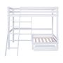 Voir la diapositive 1 : MERAX Lit combiné enfant 90x200cm pin coloris blanc