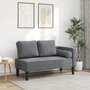 Voir la diapositive 1 : VIDAXL Chaise longue avec coussins gris fonce velours