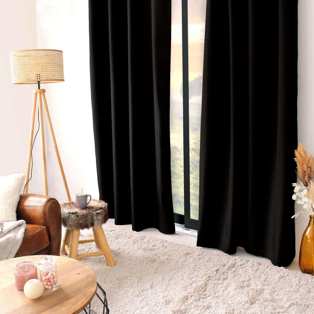 TOILINUX Rideau thermique Glacier