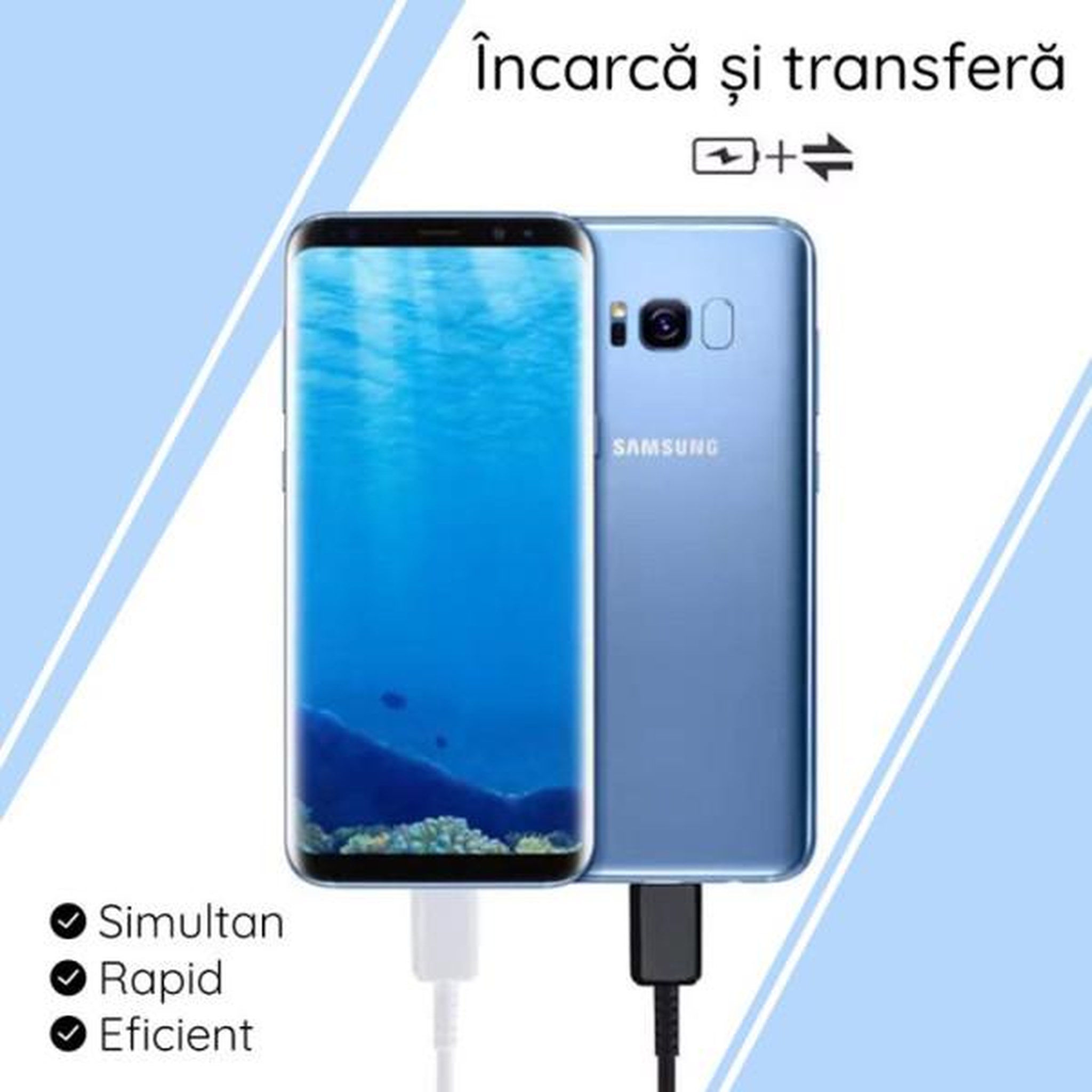 Voir la diapositive 6 : Samsung Câble USB C vers USB-C noir 1m