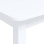 Voir la diapositive 5 : VIDAXL Table a manger Blanc 114x71x75 cm Bois d'hevea massif