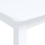 Voir la diapositive 5 : VIDAXL Table a manger Blanc 114x71x75 cm Bois d'hevea massif